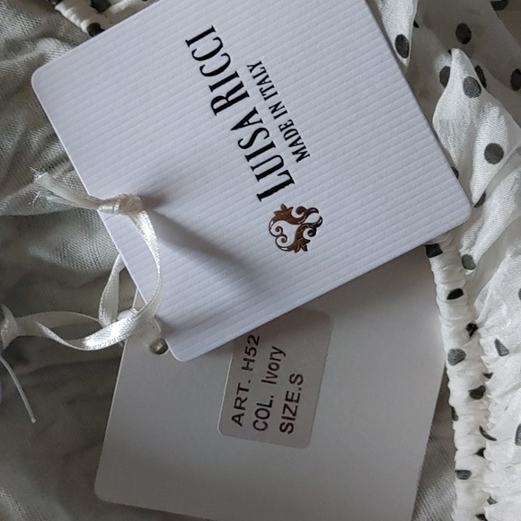 Luisa Ricci Silk Blouse Sz.S NWT. Made in Italy - Picture 5 of 7